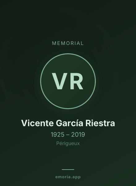 Memorial portrait of Vicente García Riestra