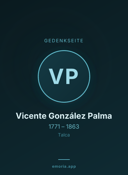 Gedenkportrait von Vicente González Palma