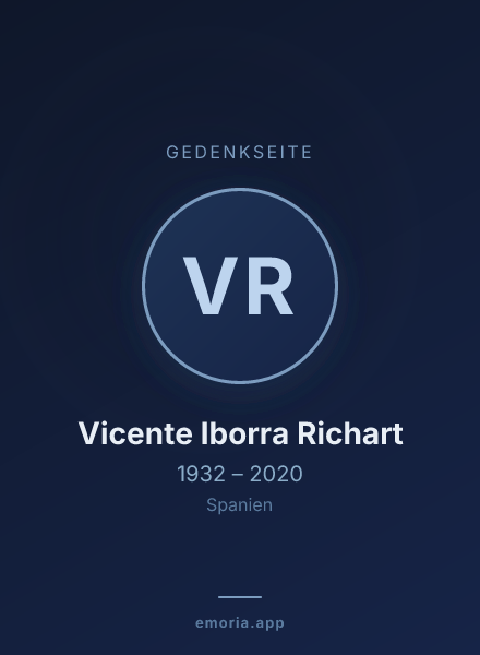 Gedenkportrait von Vicente Iborra Richart