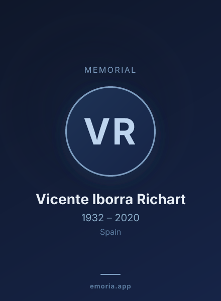 Memorial portrait of Vicente Iborra Richart