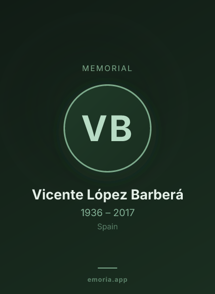 Memorial portrait of Vicente López Barberá