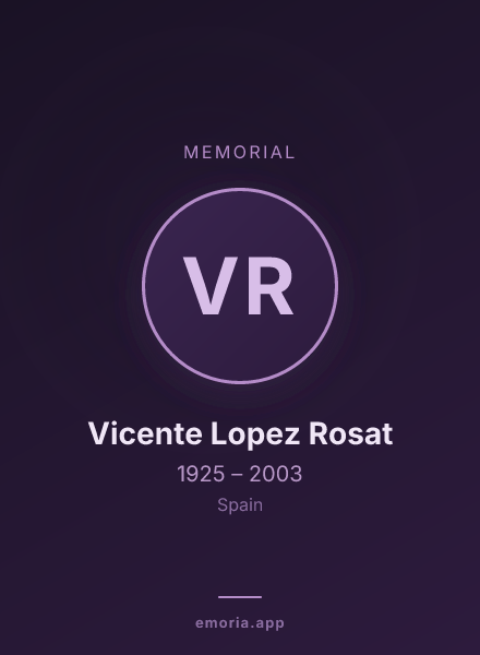 Memorial portrait of Vicente Lopez Rosat