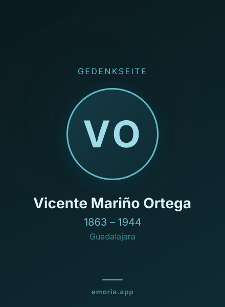 Gedenkportrait von Vicente Mariño Ortega