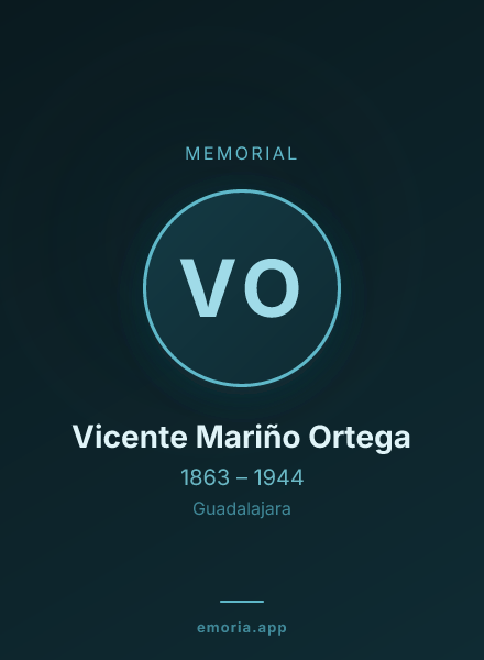 Memorial portrait of Vicente Mariño Ortega