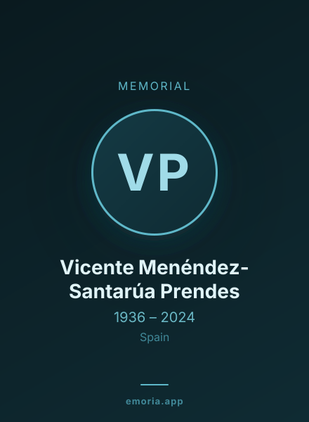 Memorial portrait of Vicente Menéndez-Santarúa Prendes