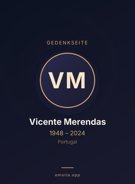 Gedenkportrait von Vicente Merendas