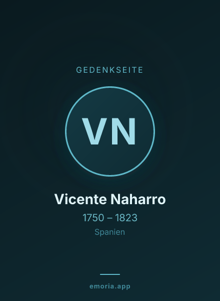 Gedenkportrait von Vicente Naharro