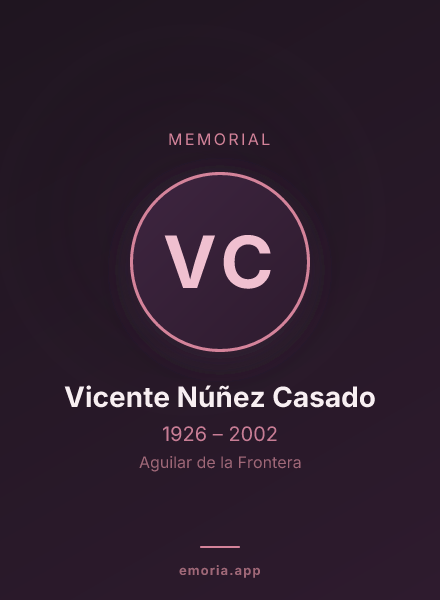 Memorial portrait of Vicente Núñez Casado