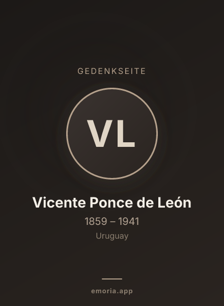 Gedenkportrait von Vicente Ponce de León