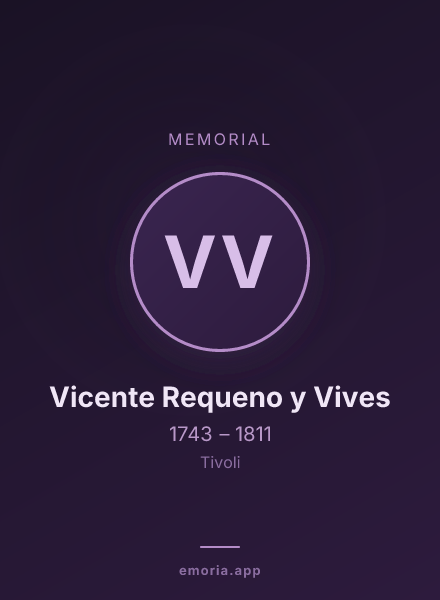 Memorial portrait of Vicente Requeno y Vives