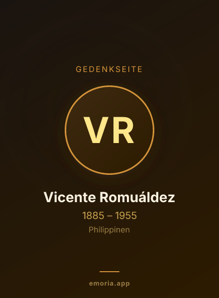 Gedenkportrait von Vicente Romuáldez
