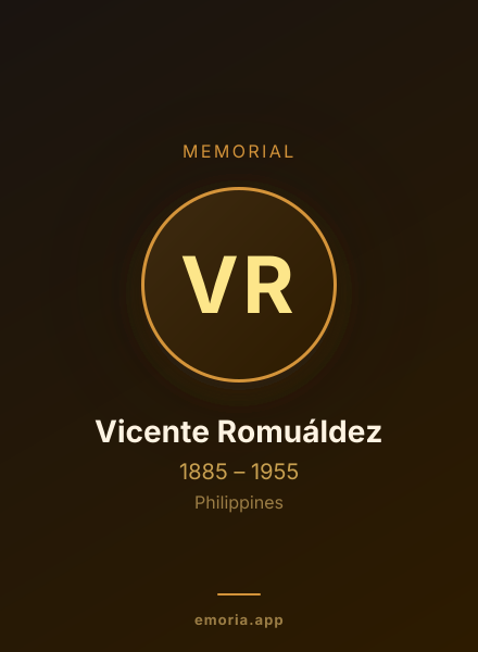 Memorial portrait of Vicente Romuáldez