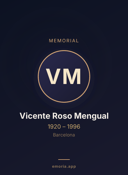 Memorial portrait of Vicente Roso Mengual
