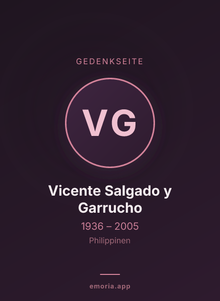 Gedenkportrait von Vicente Salgado y Garrucho
