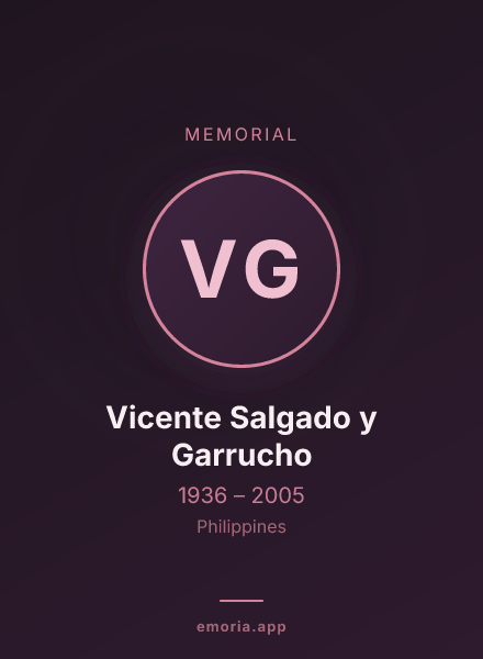Memorial portrait of Vicente Salgado y Garrucho