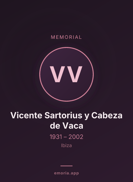 Memorial portrait of Vicente Sartorius y Cabeza de Vaca