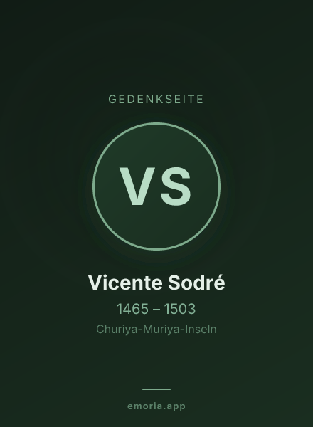 Gedenkportrait von Vicente Sodré
