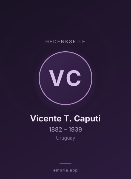Gedenkportrait von Vicente T. Caputi