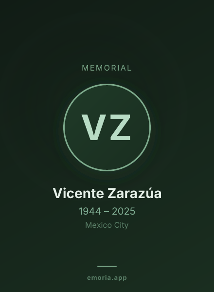 Memorial portrait of Vicente Zarazúa
