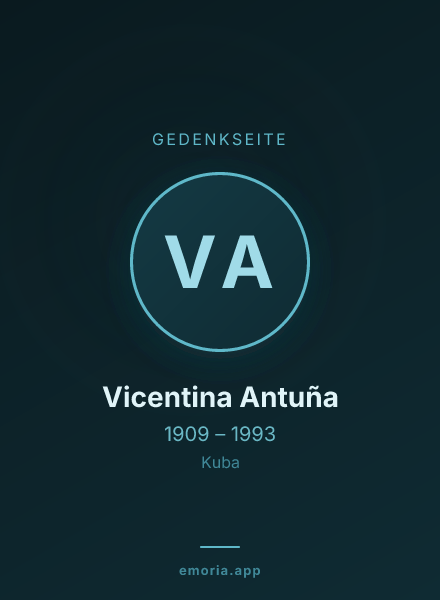 Gedenkportrait von Vicentina Antuña