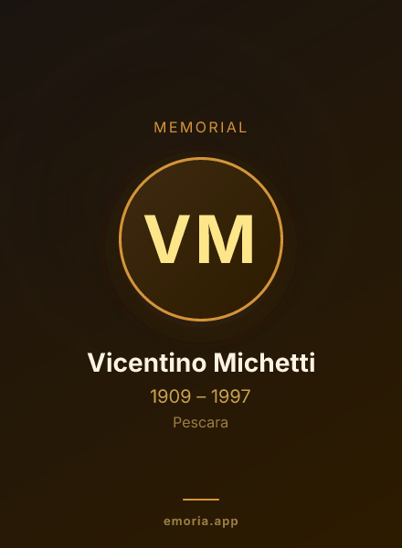 Memorial portrait of Vicentino Michetti