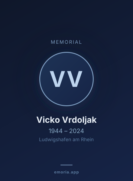 Memorial portrait of Vicko Vrdoljak