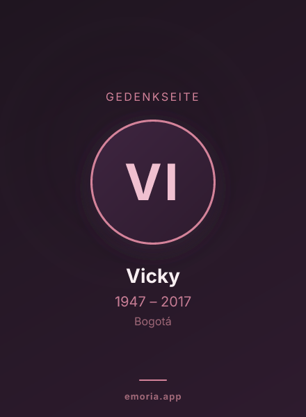 Gedenkportrait von Vicky