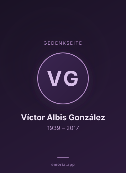 Gedenkportrait von Víctor Albis González