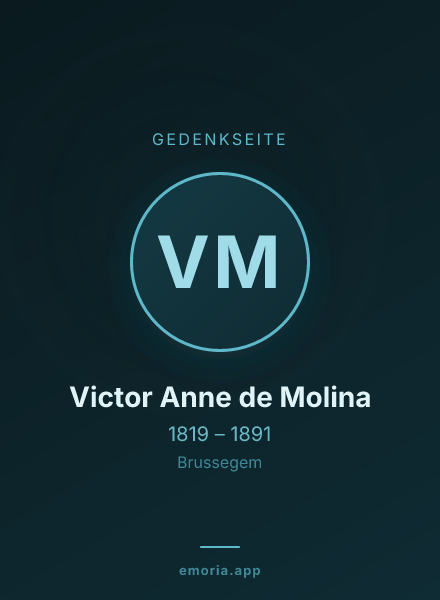 Gedenkportrait von Victor Anne de Molina