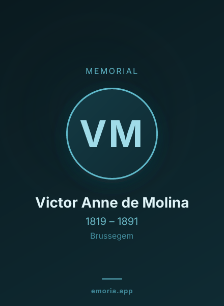 Memorial portrait of Victor Anne de Molina