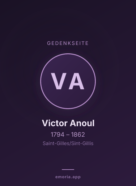 Gedenkportrait von Victor Anoul