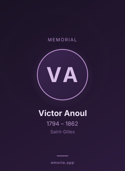 Memorial portrait of Victor Anoul