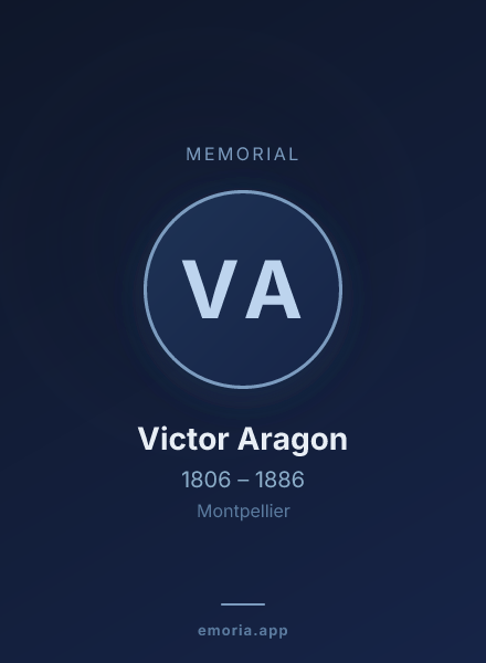 Memorial portrait of Victor Aragon