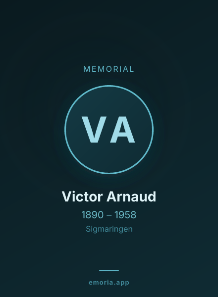 Memorial portrait of Victor Arnaud