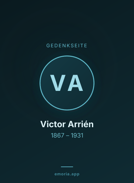 Gedenkportrait von Victor Arrién