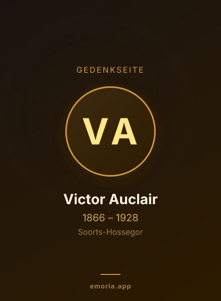 Gedenkportrait von Victor Auclair