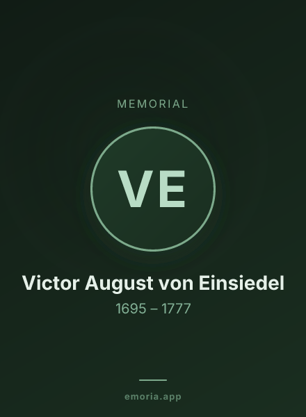 Memorial portrait of Victor August von Einsiedel