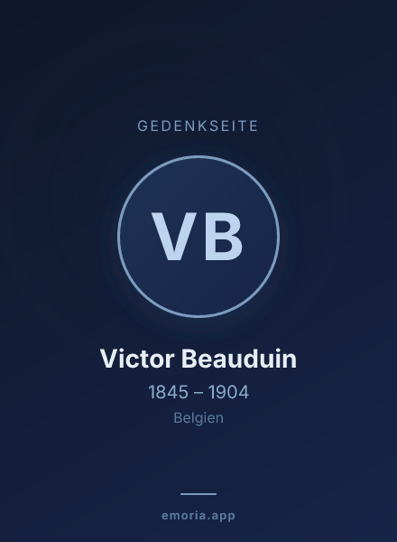 Gedenkportrait von Victor Beauduin