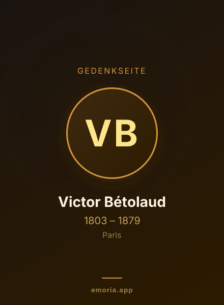 Gedenkportrait von Victor Bétolaud