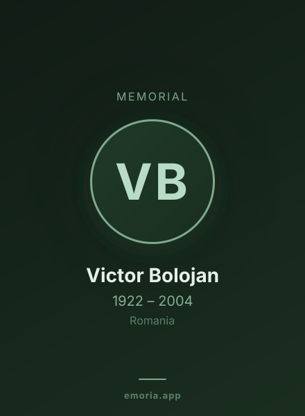 Memorial portrait of Victor Bolojan