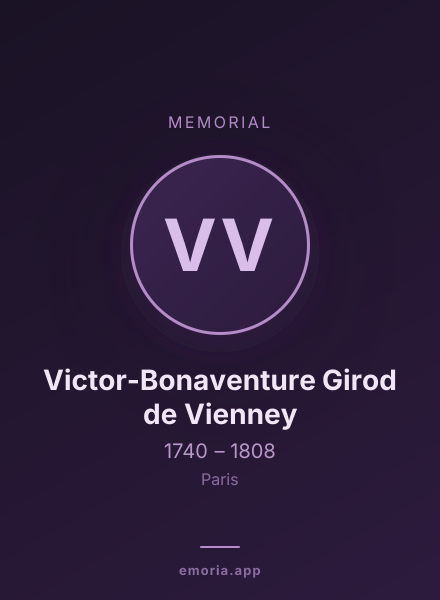Memorial portrait of Victor-Bonaventure Girod de Vienney