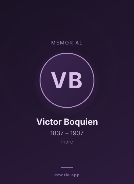 Memorial portrait of Victor Boquien