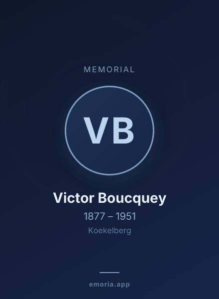 Memorial portrait of Victor Boucquey