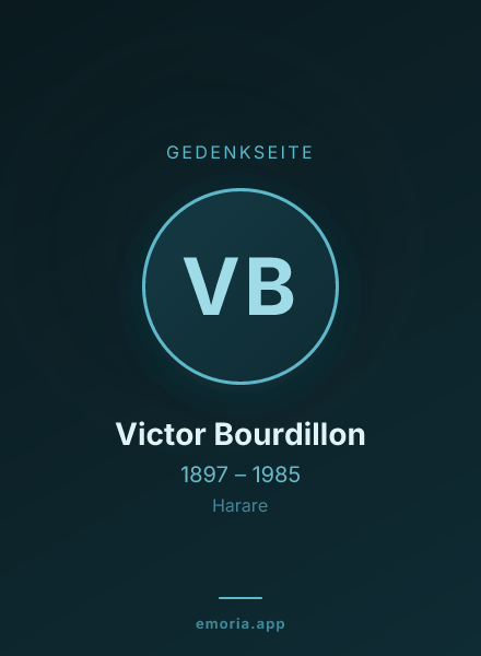 Gedenkportrait von Victor Bourdillon