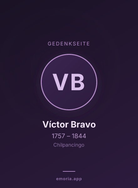 Gedenkportrait von Víctor Bravo