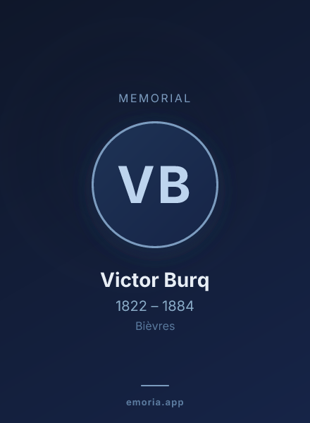 Memorial portrait of Victor Burq