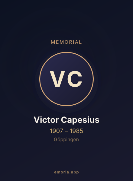 Memorial portrait of Victor Capesius