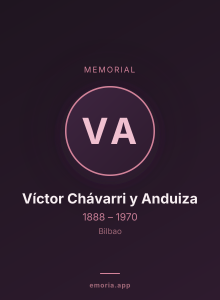 Memorial portrait of Víctor Chávarri y Anduiza