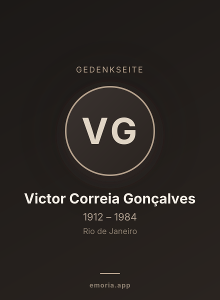 Gedenkportrait von Victor Correia Gonçalves