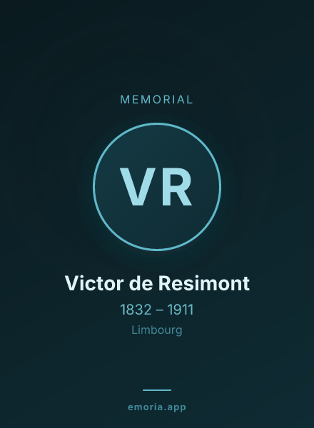 Memorial portrait of Victor de Resimont